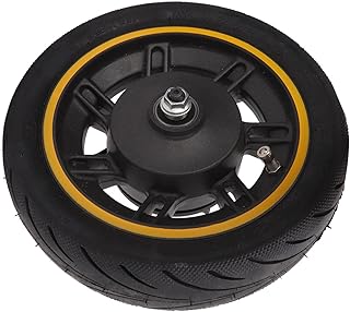 10 Inch 60/70-6.5 Solid Tire Replacement, Scooter Front Wheel for Ninebot 9 MAX G30 Electric Scooter, Explosion Proof Scooter Wheel Hub Tyre Set with Drum Brake, Rubber Scooter Wheels