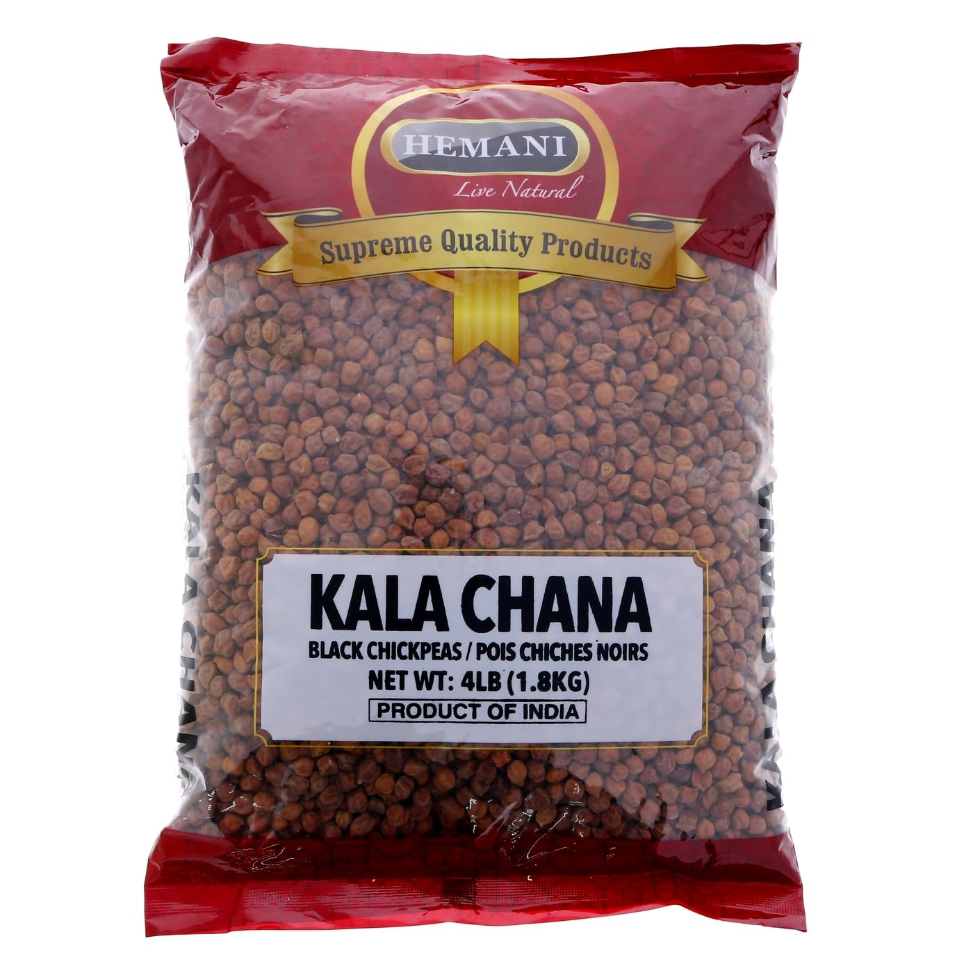 Amazon.com: HEMANI Kala Chana I Desi Chickpeas I - 4LB (1.8KG) I