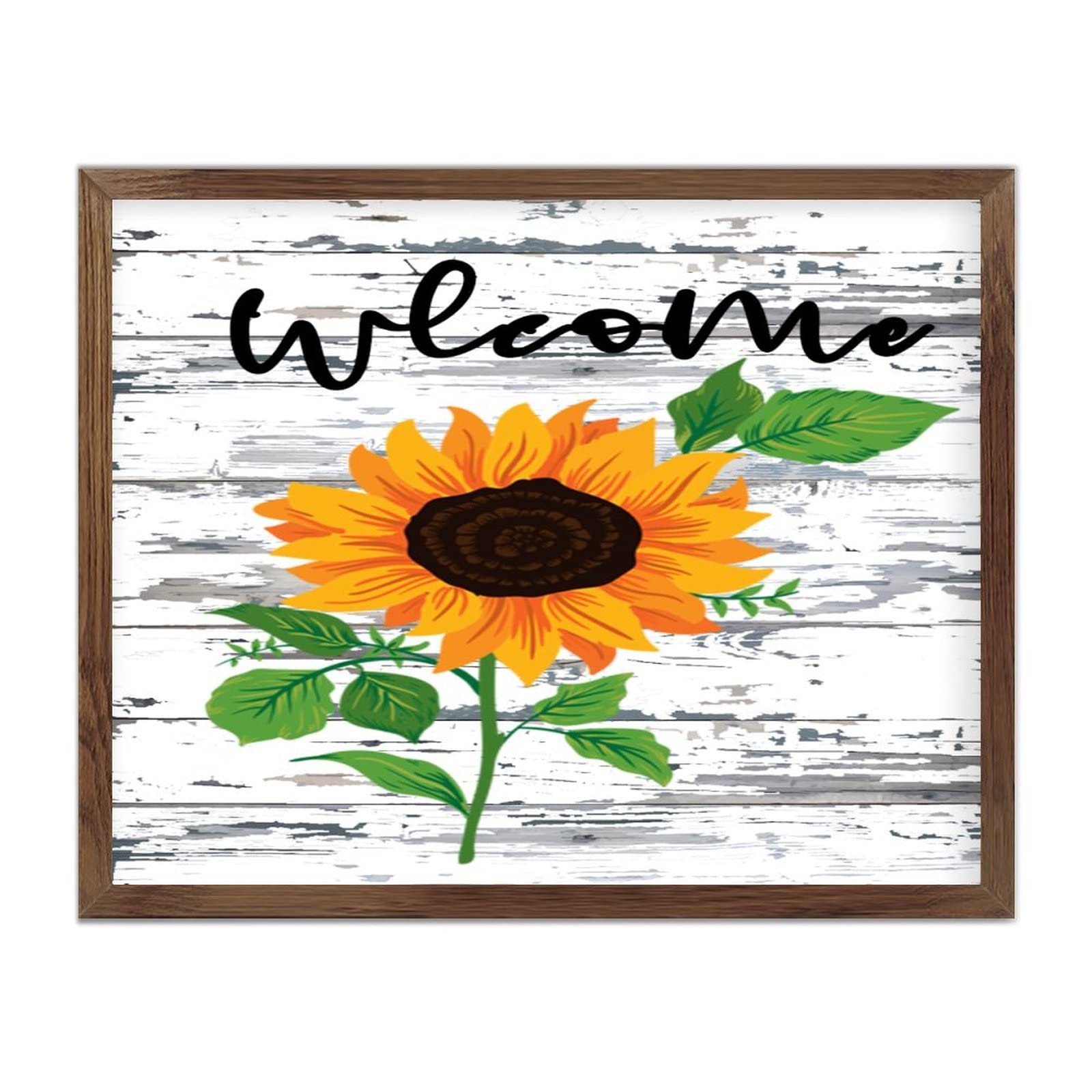 Panneau en bois Welcome déco murale de qualité supérieure 40x50 cm