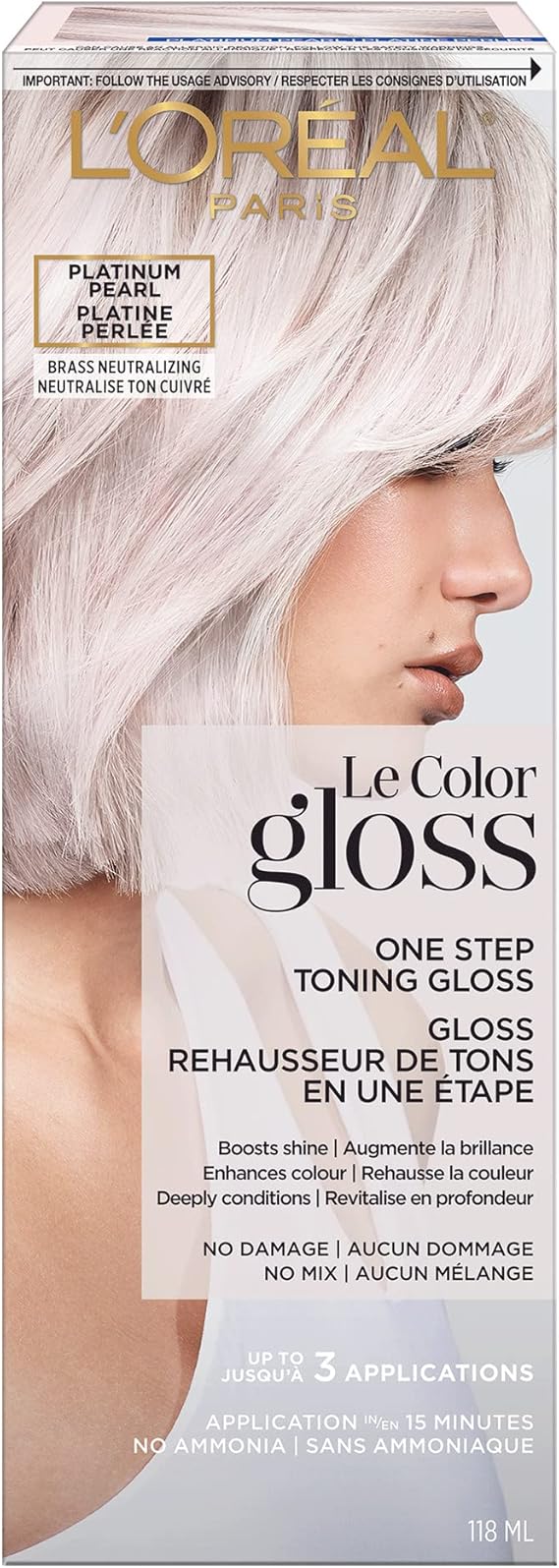 L’Oreal Paris Le Color Gloss One Step InShower Toning Hair Gloss for