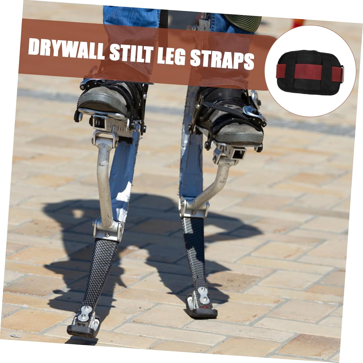 Drywall Stilt Replacement Straps Leg Pad for Stilts Comfortable Foot Straps for Long-time Use
