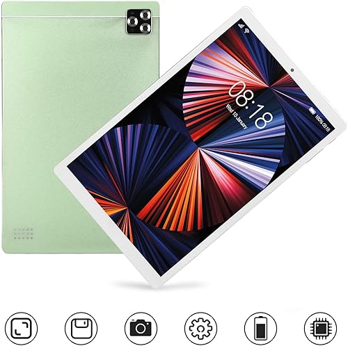 Miniatura 2 de Luqeeg Tablet de 10.1 pulgadas, tableta Android 11 Full HD (1080 x 1920), CPU de 10 núcleos, 4 GB +64 GB ROM, cámara de 8 MP+13 MP, batería de 8000