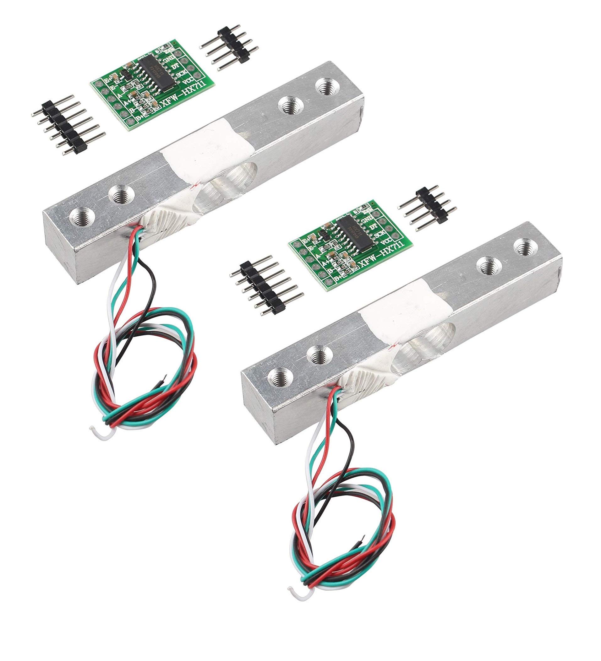 INVENTO 2Pcs 10kg Load Cell + HX711 Weight Weighing A/d Module Pressure Sensor Digital Portable Electronic Kitchen Scale Weight Weighing Sensor For Scale