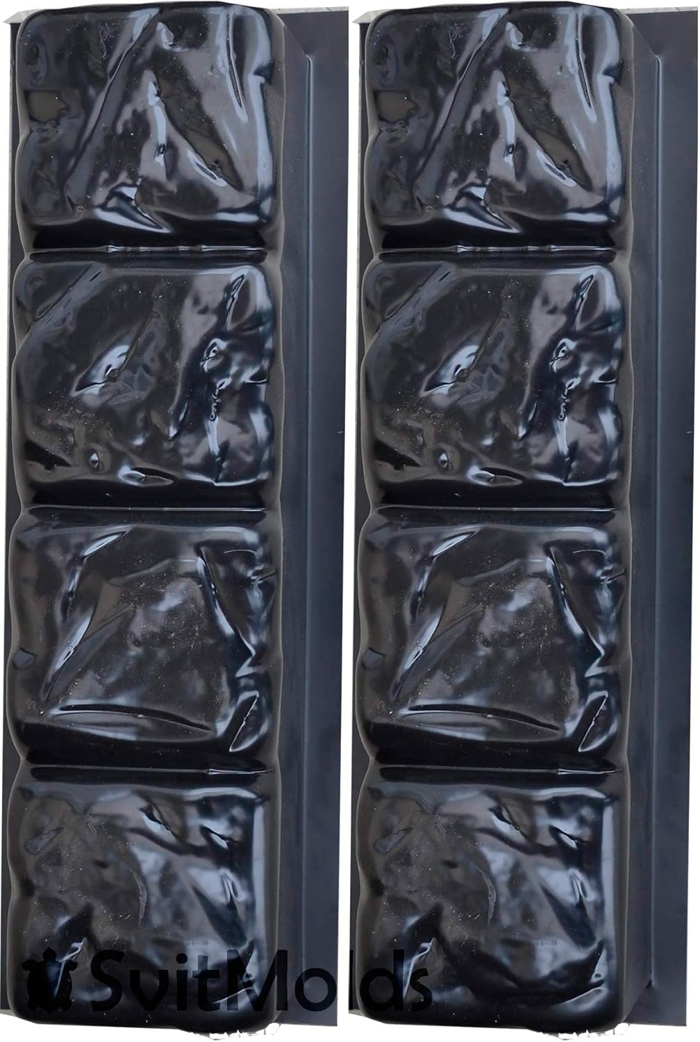 Concrete molds DIY Edge Stone Log Edging Border Garden Cement Curbs Garden Patio Sold 2pcs (BR02-Sm)