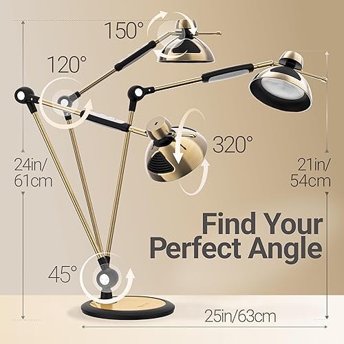 Miniatura 4 de OTUS Lámpara de escritorio para oficina en casa Luz de escritorio LED alta con control de gestos y táctil 1500 Lux Cuidado de los ojos regulable