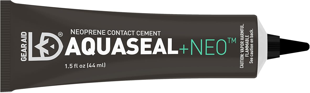 GEAR AID Aquaseal NEO Neoprene Contact Cement for Wetsuit, Wader, and Watersports Gear Repair Fast-Drying, Waterproof, Flexible Adhesive