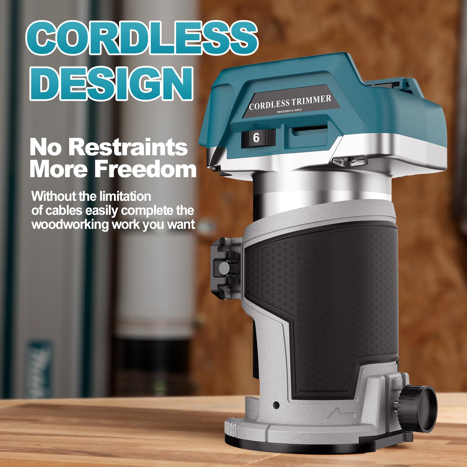 JEXUGK Brushless Cordless Wood Router, 21V Compact Trimmer Palm Router JEXUGK Brushless Cordless Wood Router, 21V Compact Trimmer Palm Router