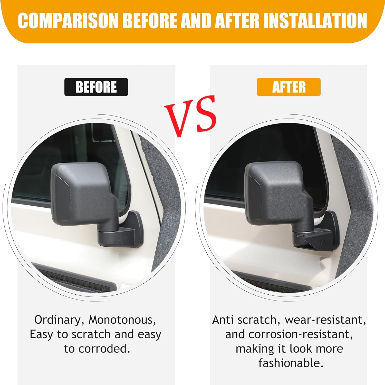 Rearview Mirror Light Bracket Compatible with INEOS Grenadier 2022-2025 A Pillar Mirror Ditch Auxiliary Offroad Work LED Light Pod Mounting Bracket Accessories (Right)