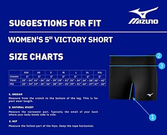 Mizuno Women's Women's Victory 5 Inseam Volleyball Shorts