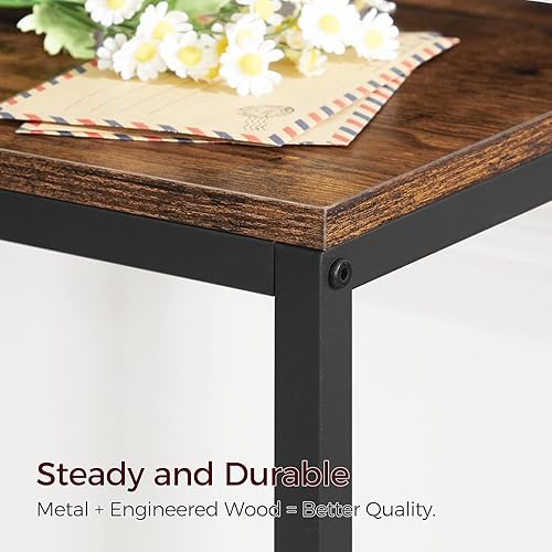 Miniatura 50 de Mesa consola con toma de corriente, mesa de sofá estrecha de 70.9 pulgadas, mesa de entrada industrial con puertos USB, mesa detrás del sofá para