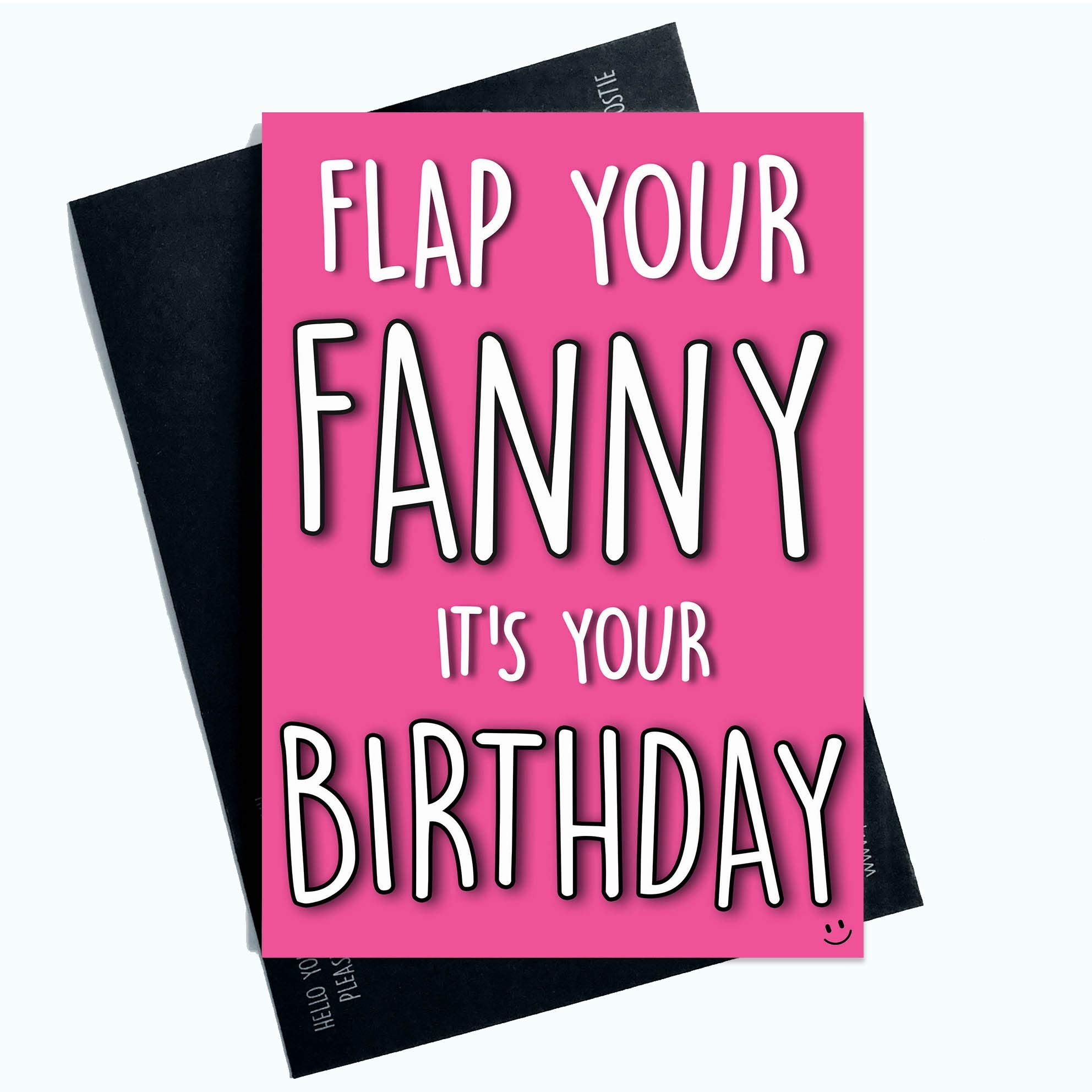 Funny Rude Witty Birthday Cards Flap Your Fanny Bestie Best Friend Humour PC910