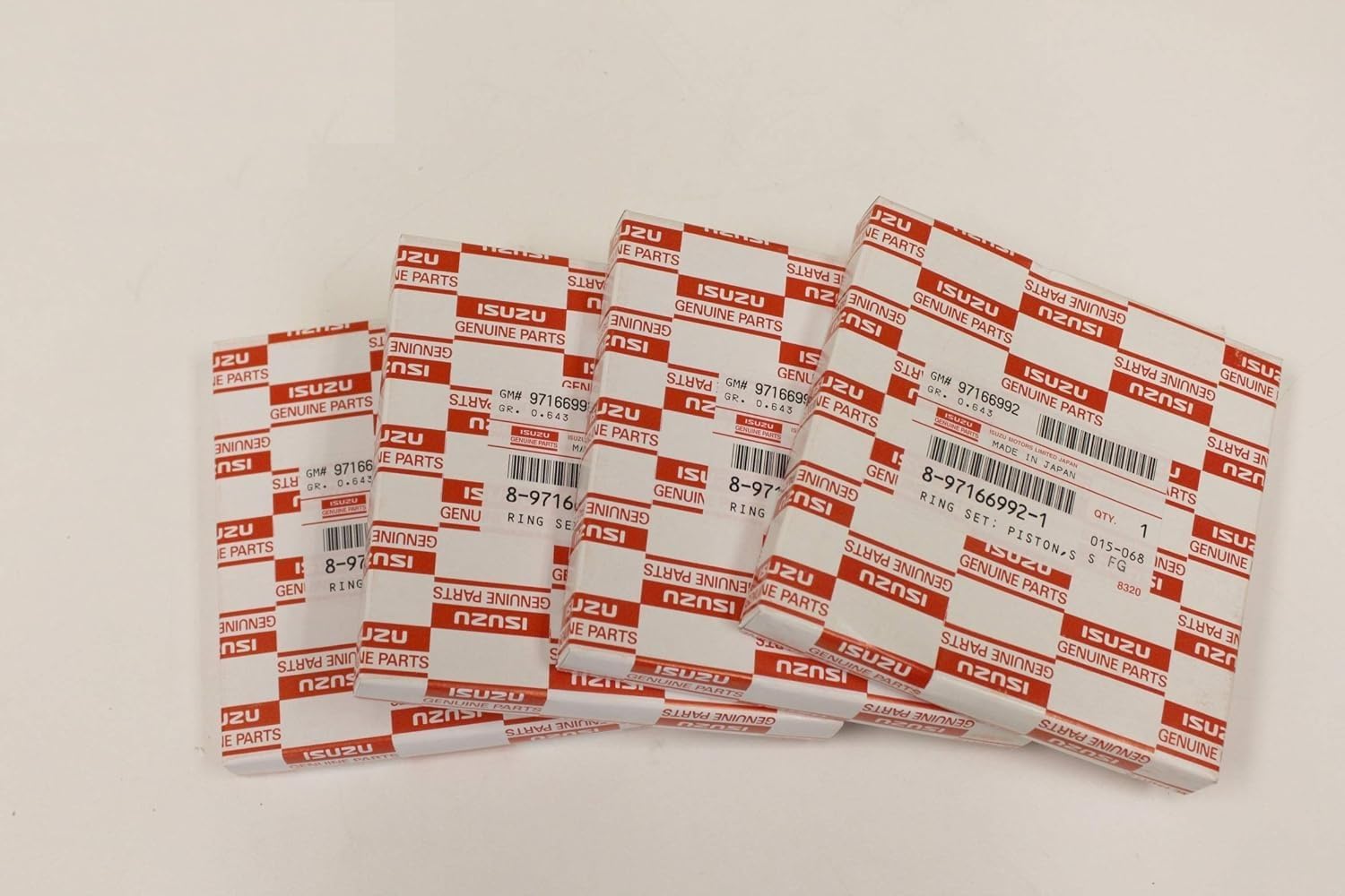 Piston Ring For ISUZU 4HE1 4.8L NPR NPR-HD NQR (Set of 4 Cyl) Genuine