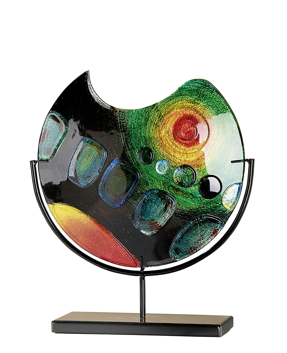 GILDE GLAS art Designer Vase - Decorative Object Handmade Glass Height 37 cm