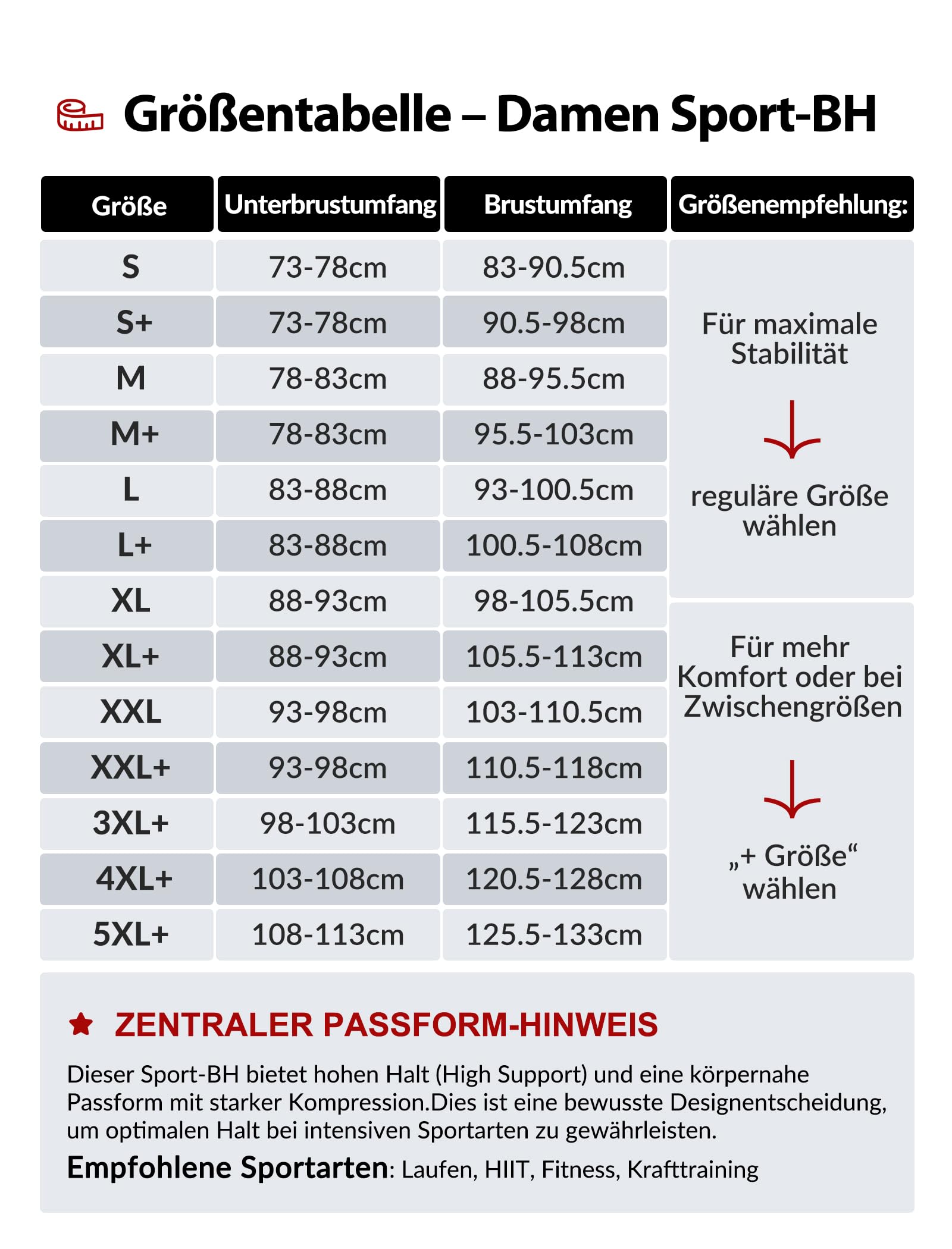 Yvette Sport BH Damen Starker Halt mit Vorderverschluss Große Größen für Fitness Laufen Joggen