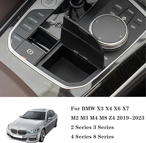 Miniatura 6 de Oiqasoxl Organizador de consola central para BMW X3 iX3 X4 iX4 M3 2019-2024 caja de almacenamiento oculta para automóvil, BMW X3 X4 M2 M3 i3 328i