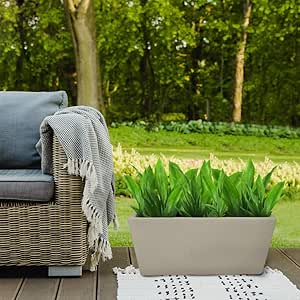 Amazon.com : ECOBO 31.5 inches Eco-Friendly Rectangular Pot Planter ...