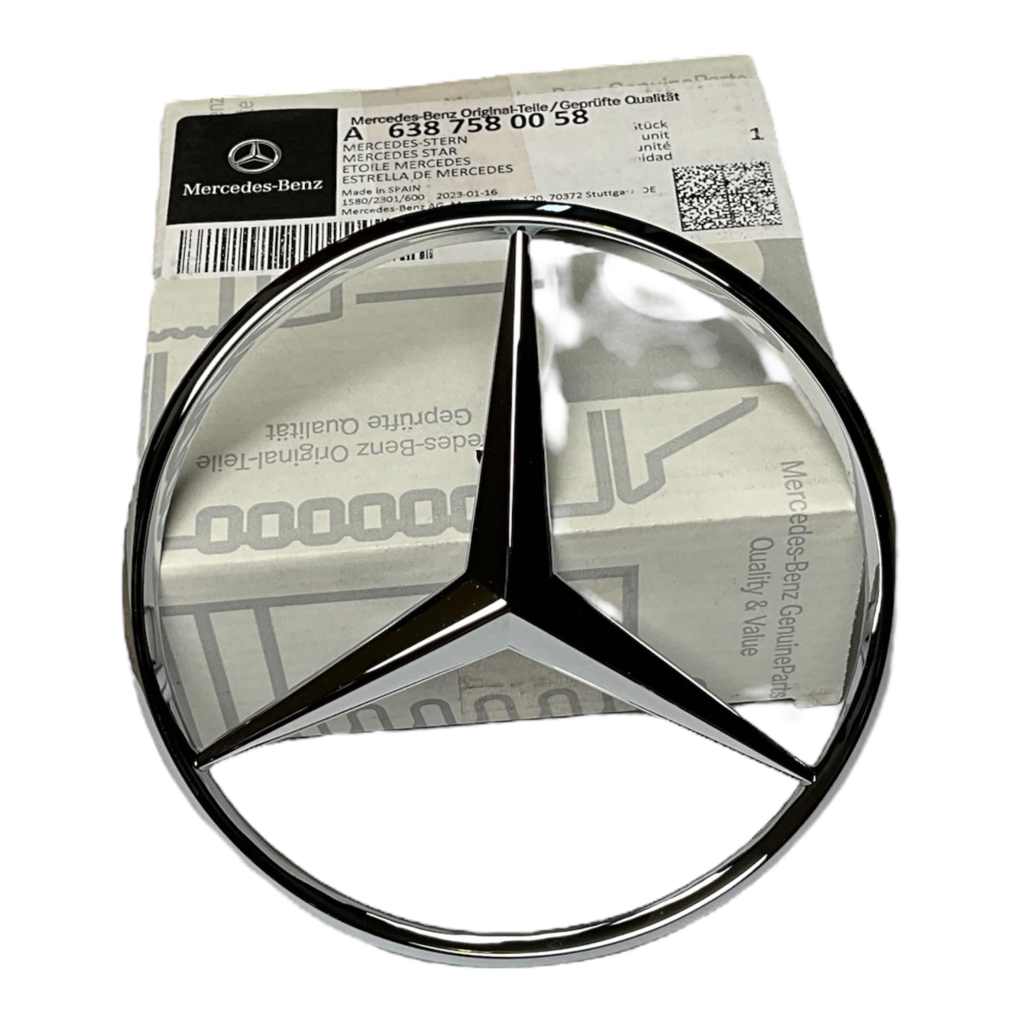 Mercedes-Benz Vito - Insignia de estrella para puerta trasera (piezas originales de Mercedes-Benz