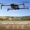 Dron Ruko con cámara 4K UHD para adultos con cardán de 3 ejes, foto 8K, menos de 249g exento de FAA, 96 min de vuelo (3 baterías), transmisión 20,000 pies, GPS con localizador, retorno automático, amigable para principiantes, Estándar Global Reciclado 8