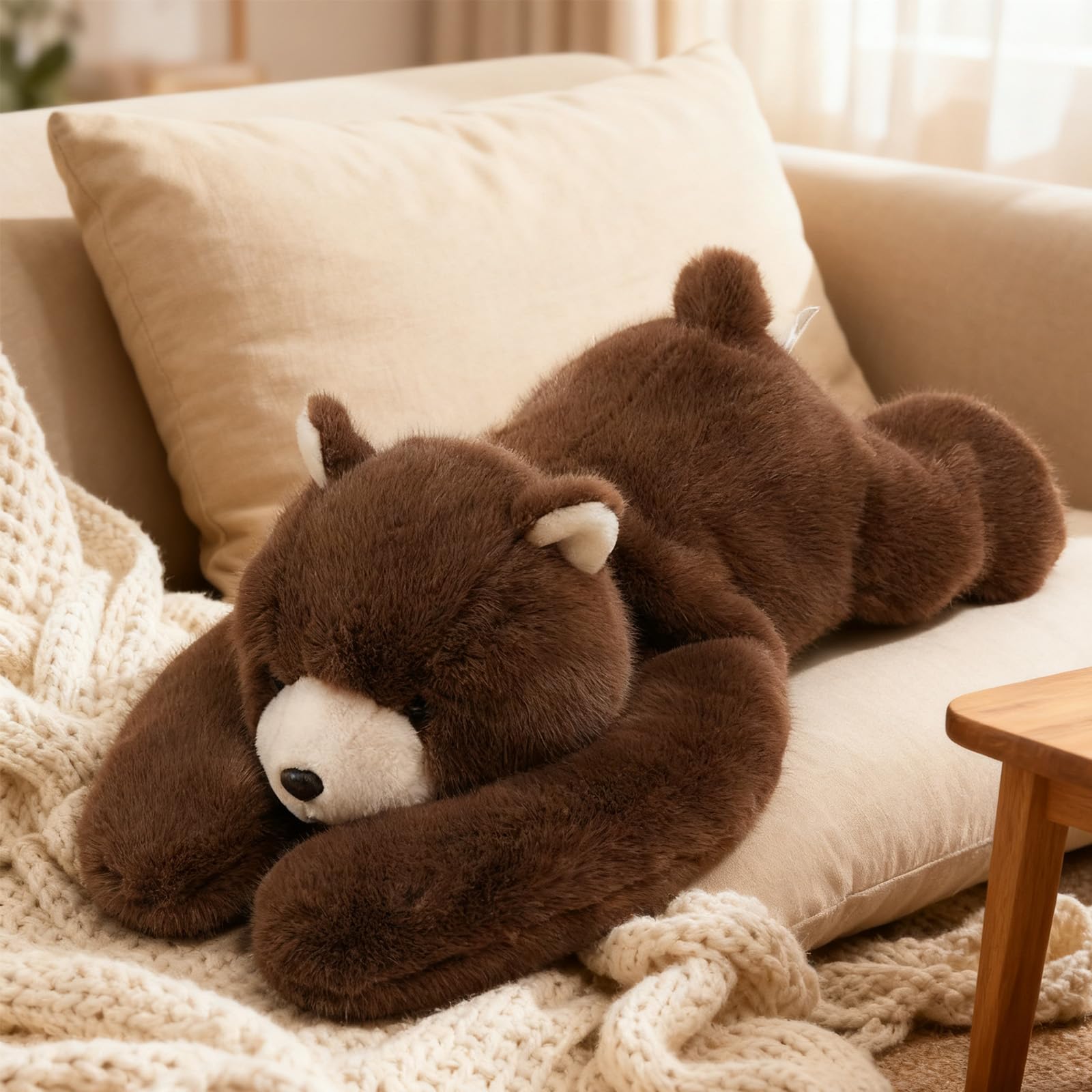 Animale di peluche ponderato, Orsacchiotto ponderato, Animali di peluche ponderati per adulti, Morbido peluche abbracciabile cuscino Panda Teddy Dinosaur