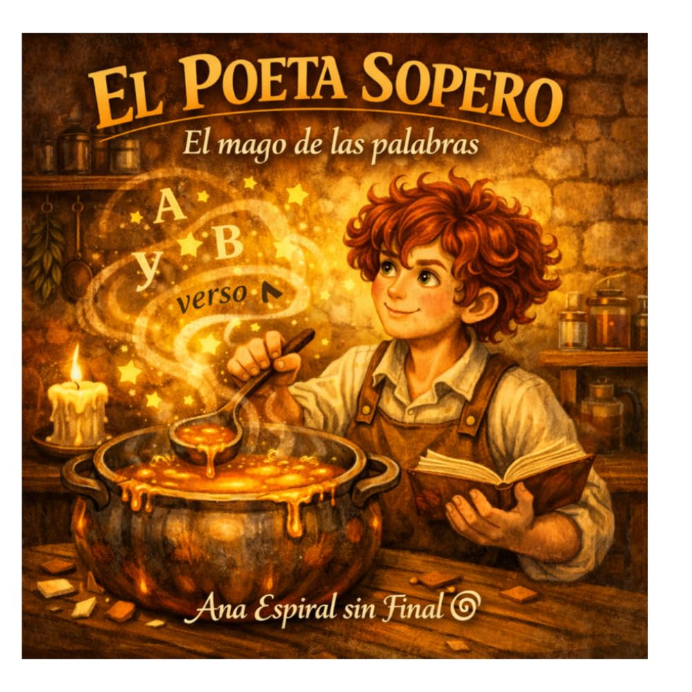 El Poeta Sopero: Un cocinero diferente con un don especial (Los cuentos de la Espiral Mágica)
