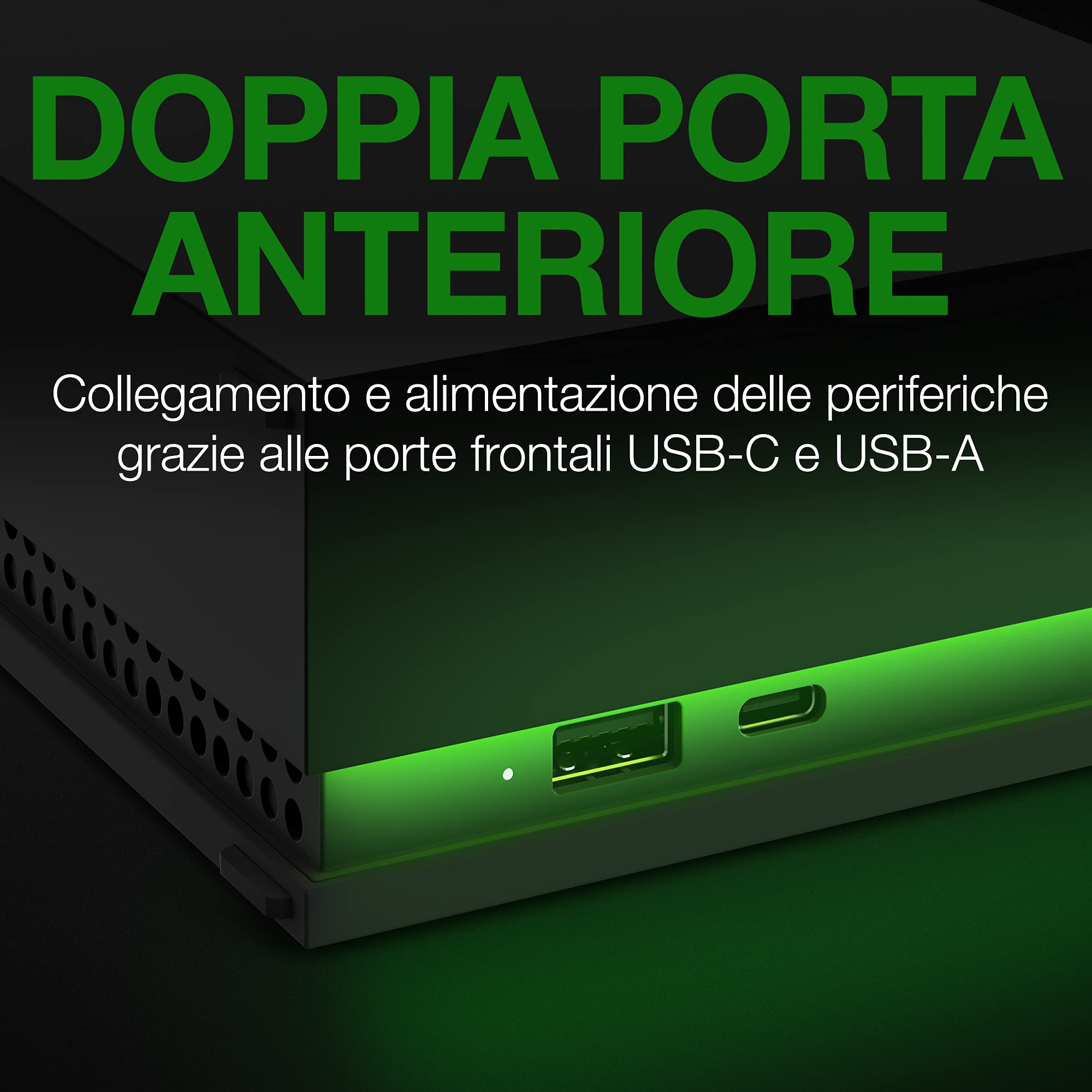 Seagate Game Drive Hub 8TB, Hard disk esterno, USB 3.2 Gen 1, illuminazione LED, Rescue-services (STKW8000402)
