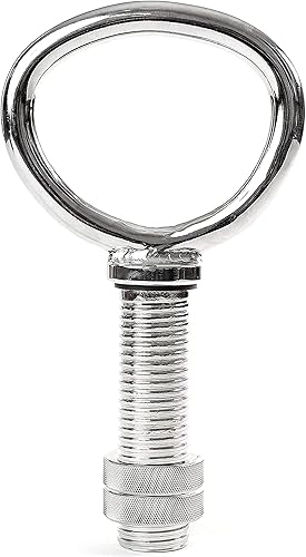 Miniatura 2 de NewMe Fitness Mango de pesas rusas ajustables para entrenamiento de fuerza, pesas rusas para discos de peso, entrenamiento en casa o gimnasio,