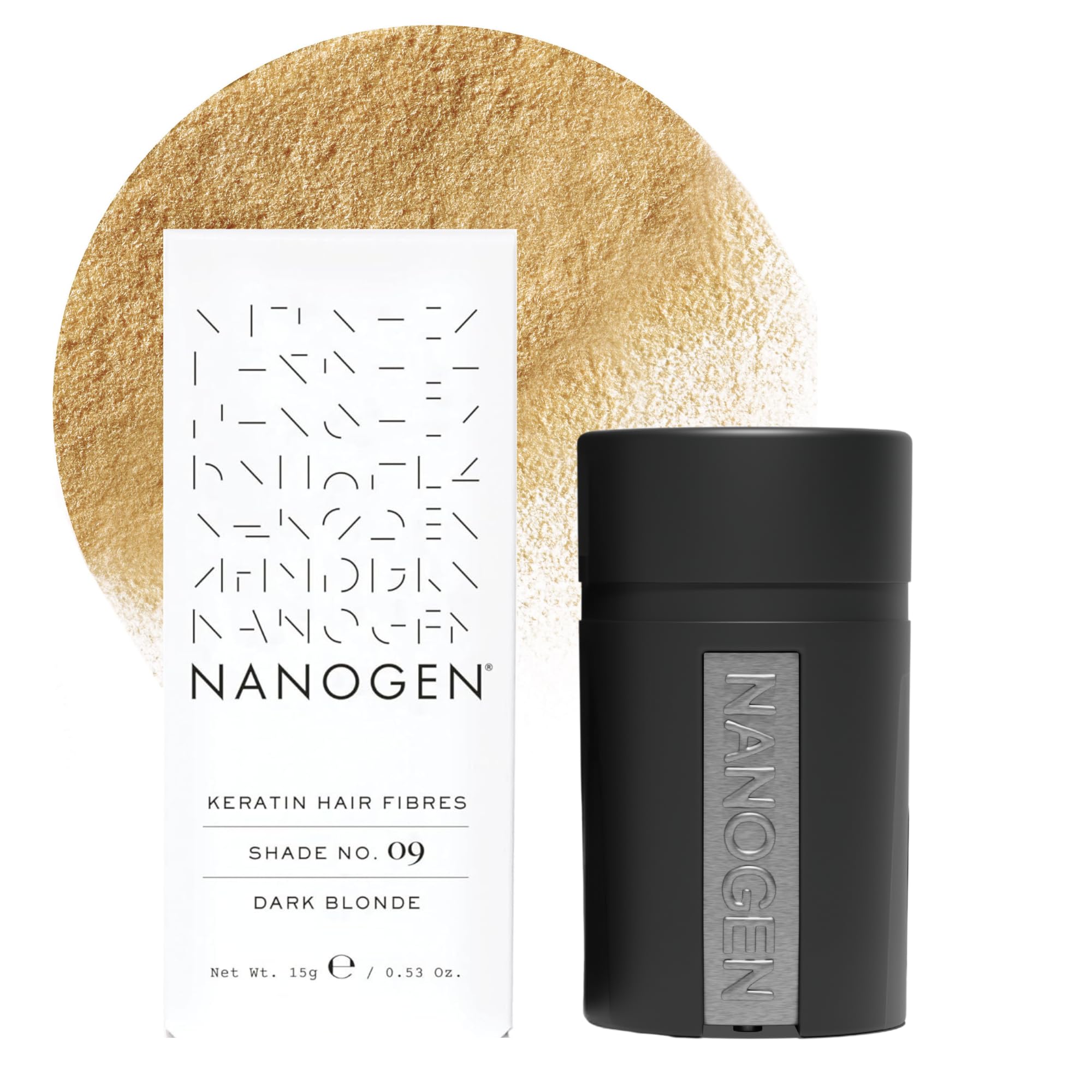 Nanogen Keratin Thickening Hair Fibres, 15 G, Dark Blonde