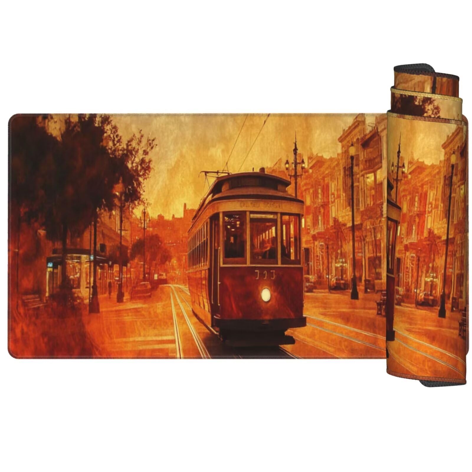 Alfombrilla Ratón Londres Alfombrilla Ratón XXL 1600 x 800 mm, Paisaje Mouse Pad Gaming con Bordes Cosidos, Impermeable Mousepad XXL Base de Goma Antideslizante Duradera, Mouse Pad para Oficina Q1102