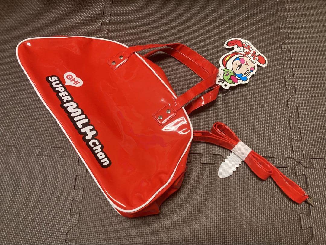 Amazon.co.jp: OH！スーパーミルクチャン 2WAYエナメルバッグ 赤