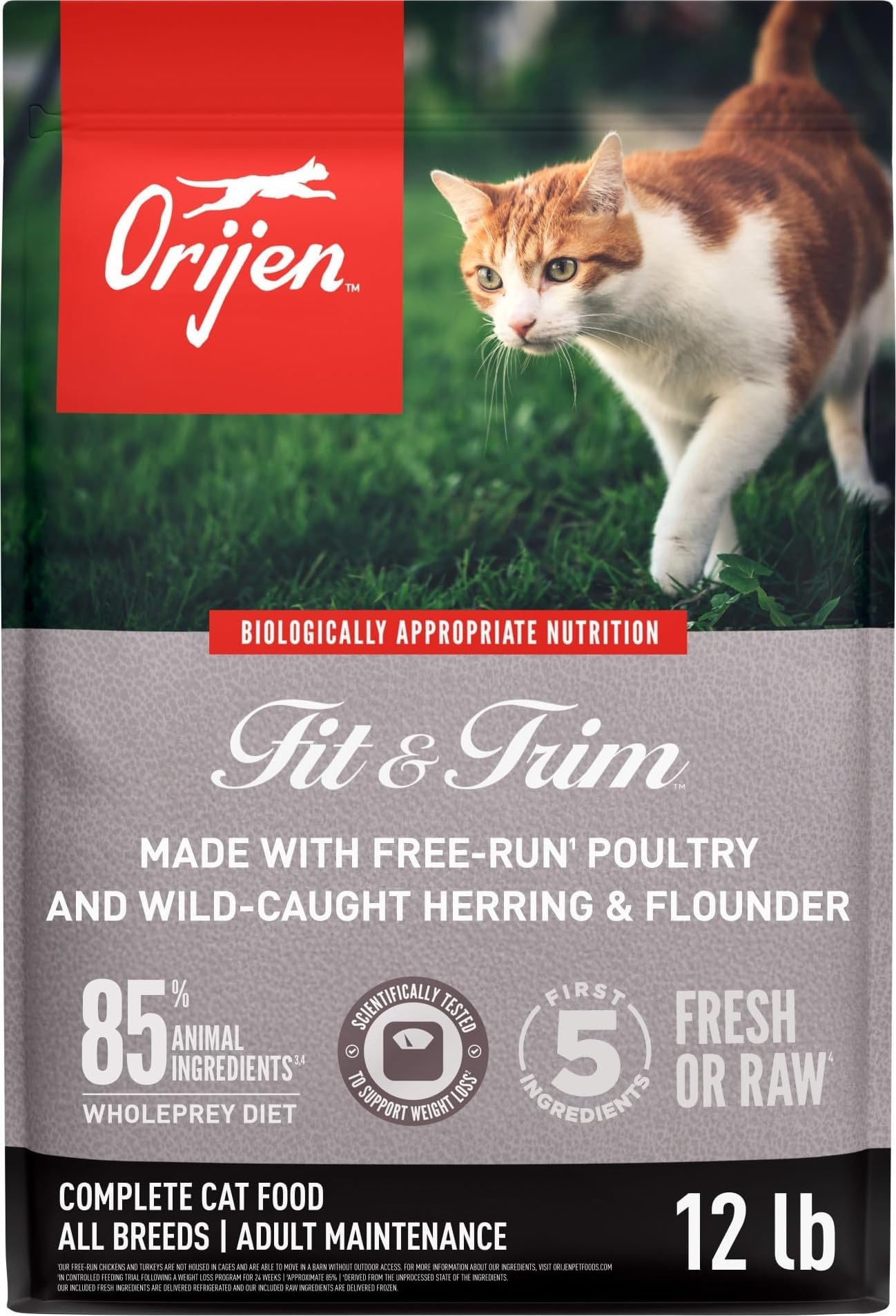 Fit & Trim Grain Free WHOLEPREY Dry Cat Food 12lb Bag