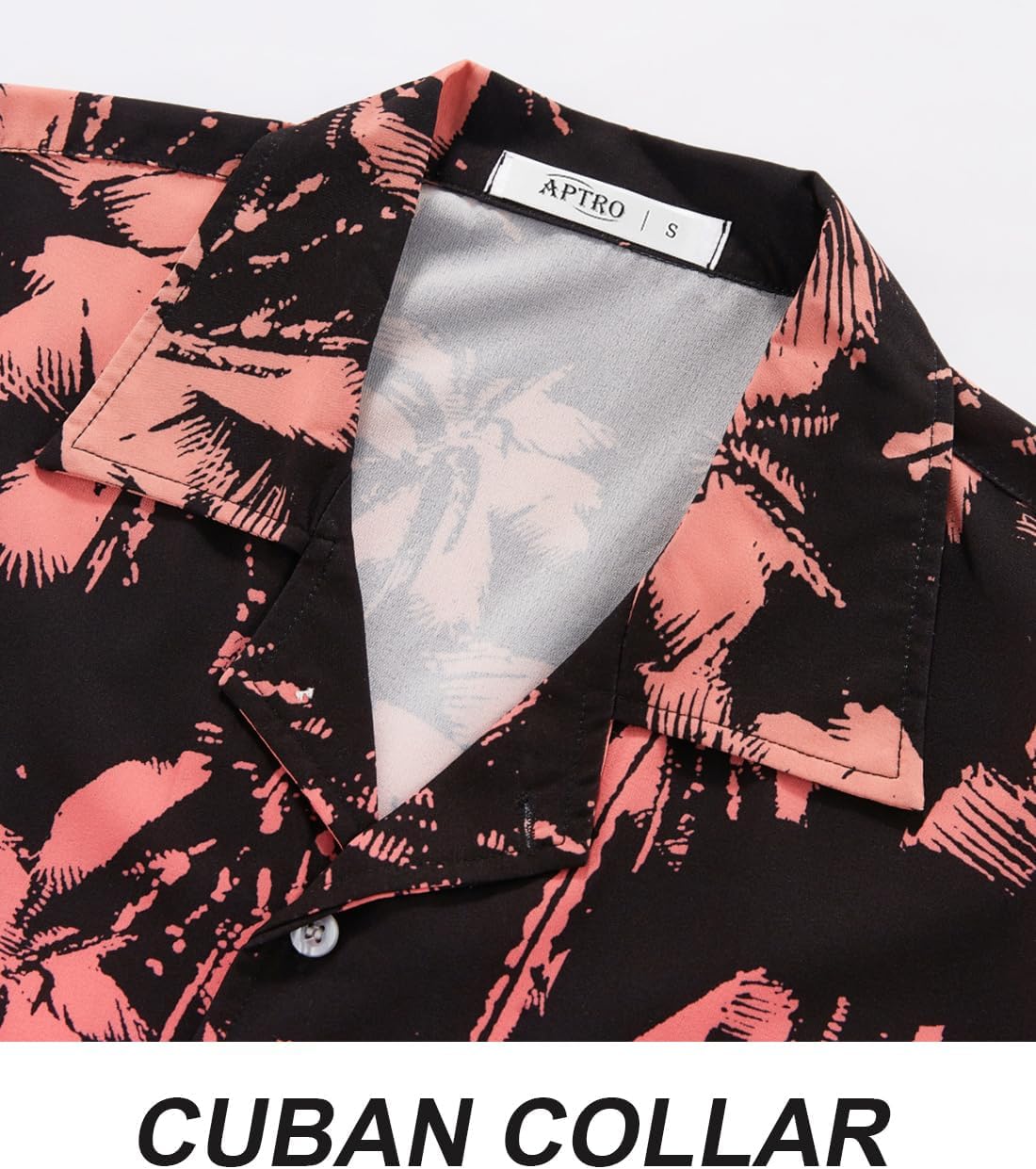 APTRO Men's Hawaiian Shirt Short Sleeve Summer Beach Tropical Button Down Shirt - Image 4