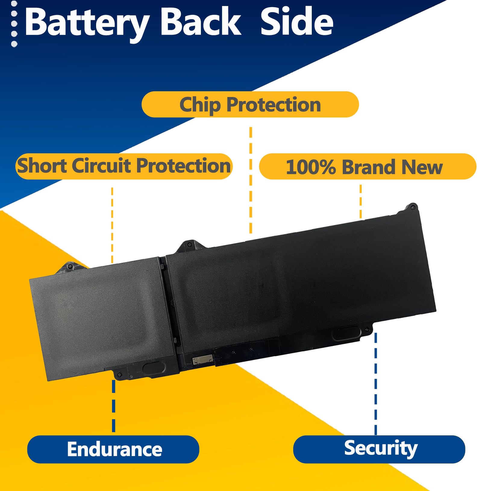 Amazon.com: TAVZENL DR02P R73TC Battery Replacement for Dell