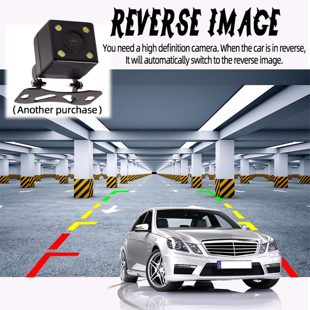 Radio para coche de 1 Din y 5 pulgadas para Carplay y Android Auto, reproductor Mp5 para coche con pantalla táctil, Mirror Link, BT/SD/USB/Aux, cámara de visión trasera de 4 LED, control remoto