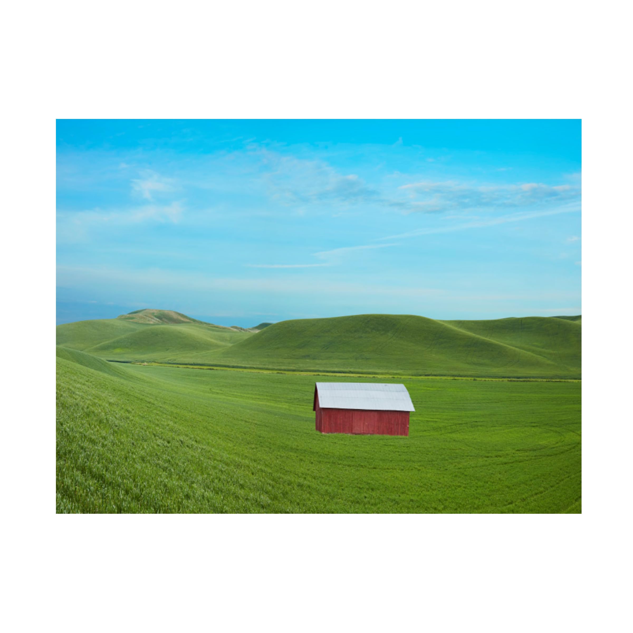 James McLoughlin 'Barn Scene VI' Canvas Art