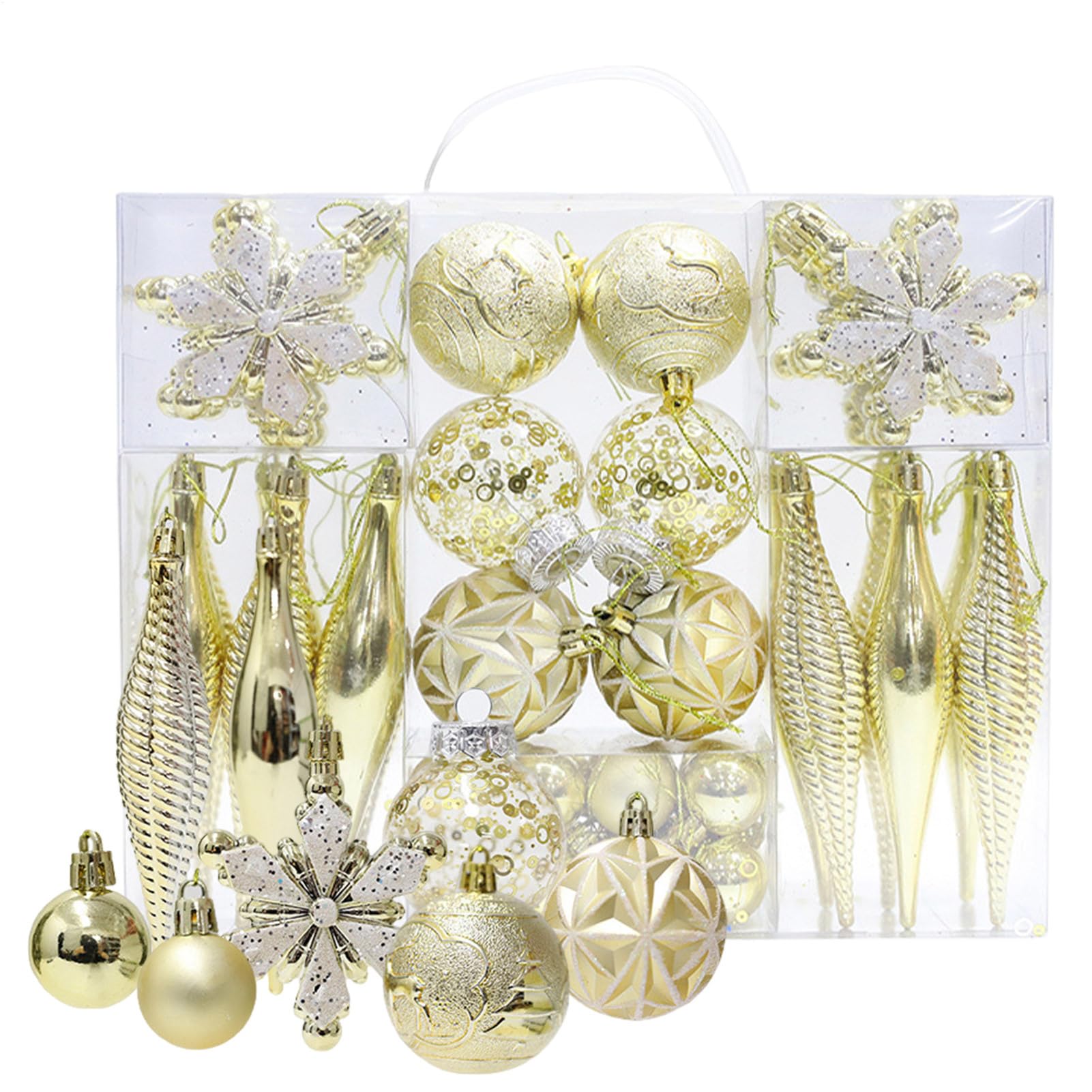 Boules de Noël x40 pour décoration intérieure et extérieure de fêtes et cheminées
