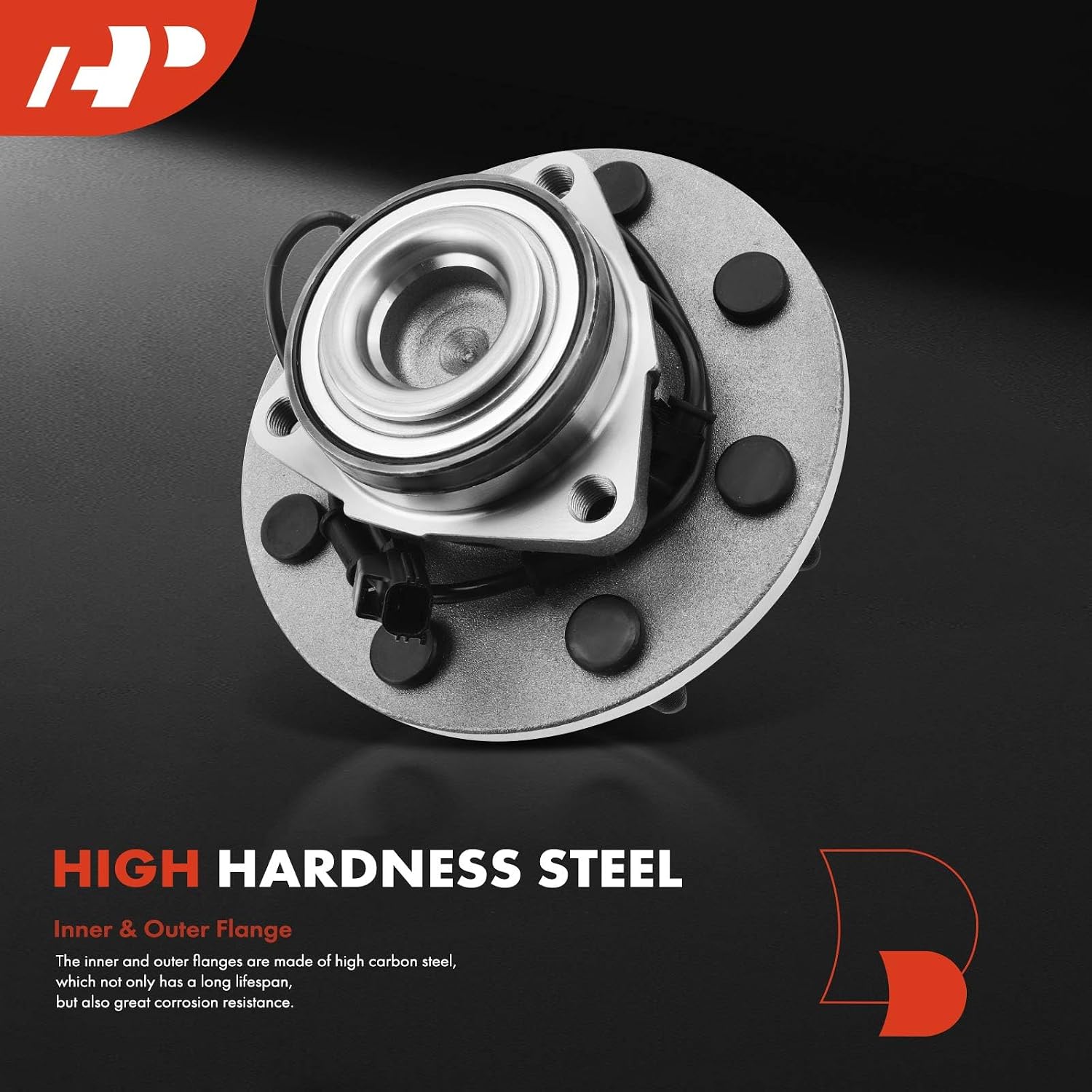 A-Premium Front Wheel Bearing and Hub Assembly with ABS & 8-Lug Compatible with Dodge Ram 2500 2004-2005, Ram 3500 2003-2005, RWD Only