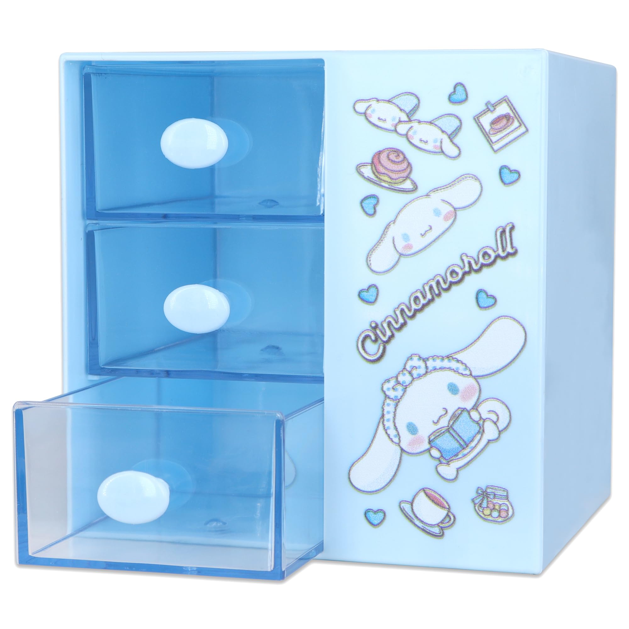 Roffatide Aniem Cinnamoroll Desktop Desk Office Supplies Container Pen Holder for Desk Cute Pencil Cup Pot Makeup Brush Holder Mini Box