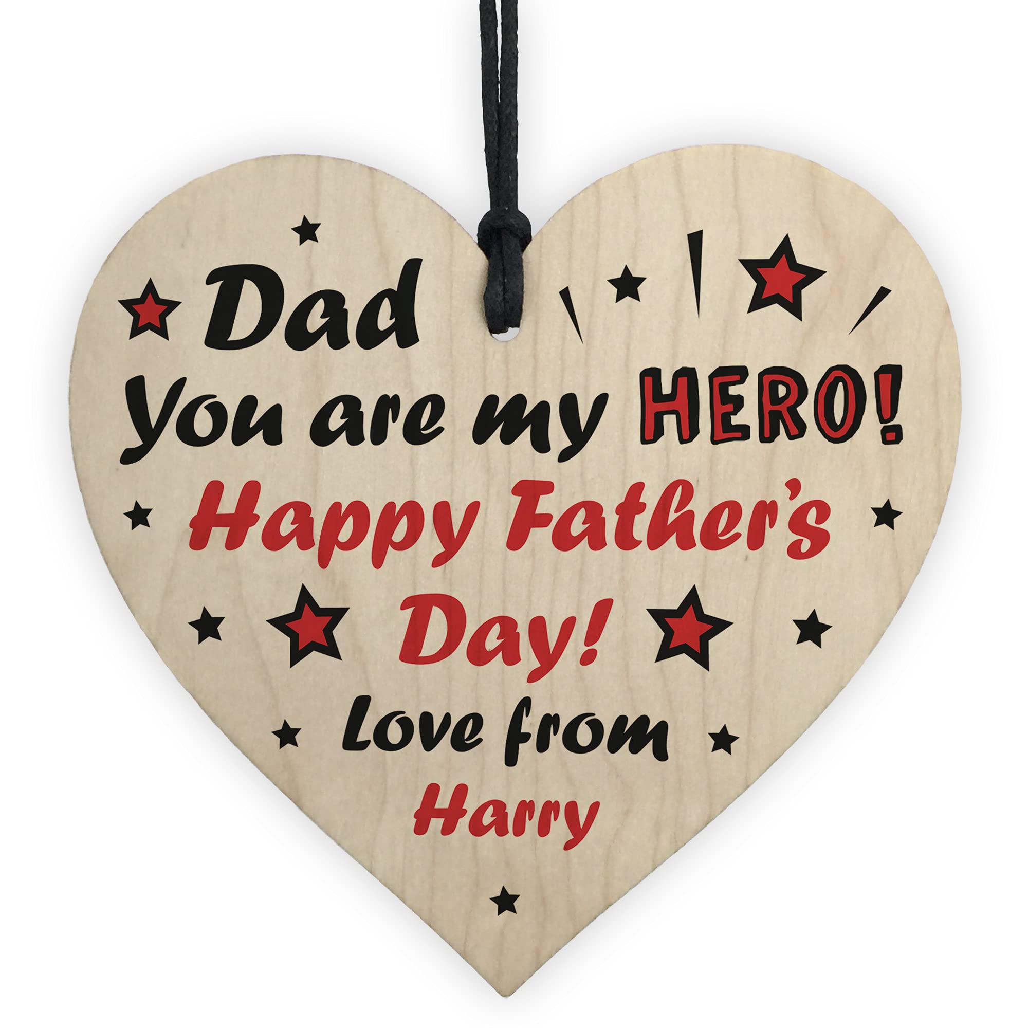 Novelty Fathers Day Gift For Dad Personalised Superhero Gift From Daughter Son