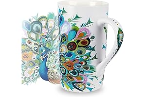 Peacock Ceramic Mug: A Royal Gift of Elegance and Inspiration
