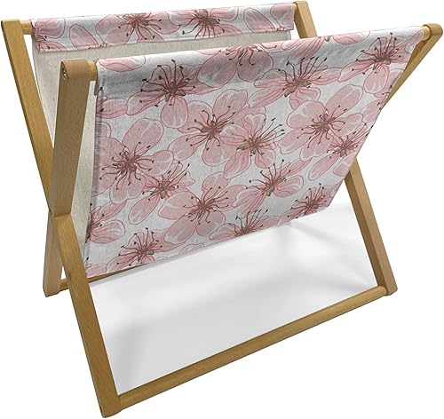 Miniatura 7 de Ambesonne Paparazzi Magazine and Book Holder, Retro Camera in Greenery 80s Pop Art Style Repetitive Pattern, Floor Rack Decor for Interior of Home &