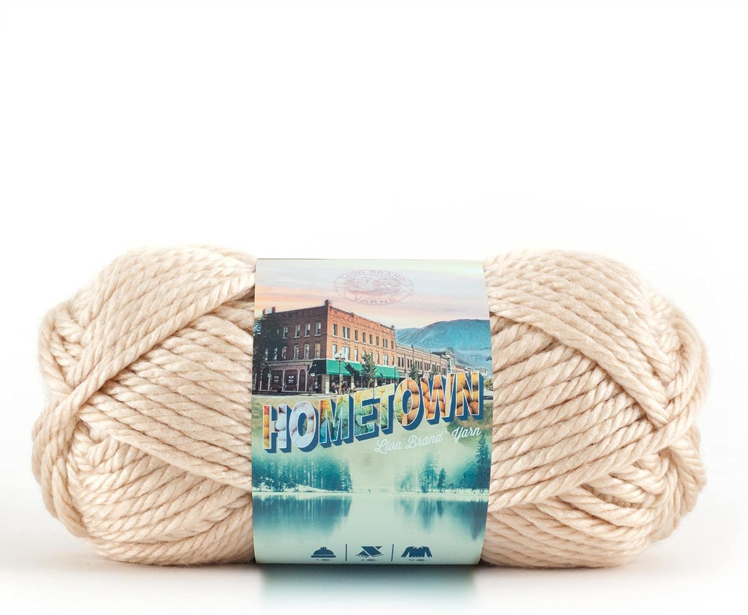 Lion Brand Yarn Hometown Yarn, Bulky Yarn, Yarn for Knitting and Crocheting, 1Pack