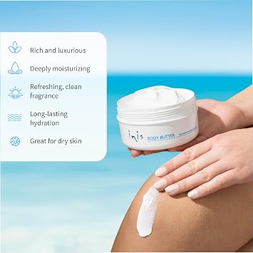 Inis the Energy of the Sea - Rejuvenating Body Butter, 10.1 fl oz | Luxurious Body Cream with Seaweed Extract, Shea Butter and Argan Oil, Scented Moisturizer for Dry Skin