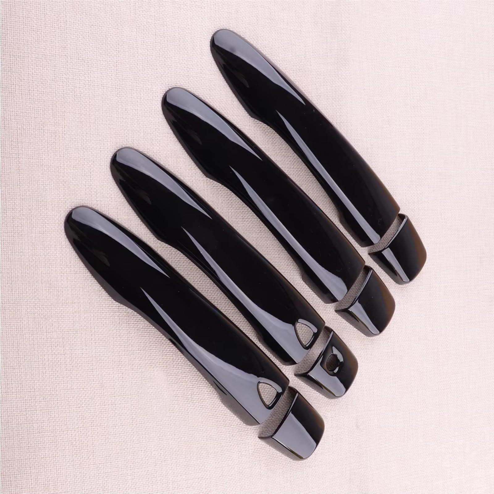 JJRFVBGT Door Handle Trim Compatible with Nissan for X-Trail 2014-2018 for Maxima 2016-2020 ABS Black Cover Trim Decor Car Exterior Door Handle Cover