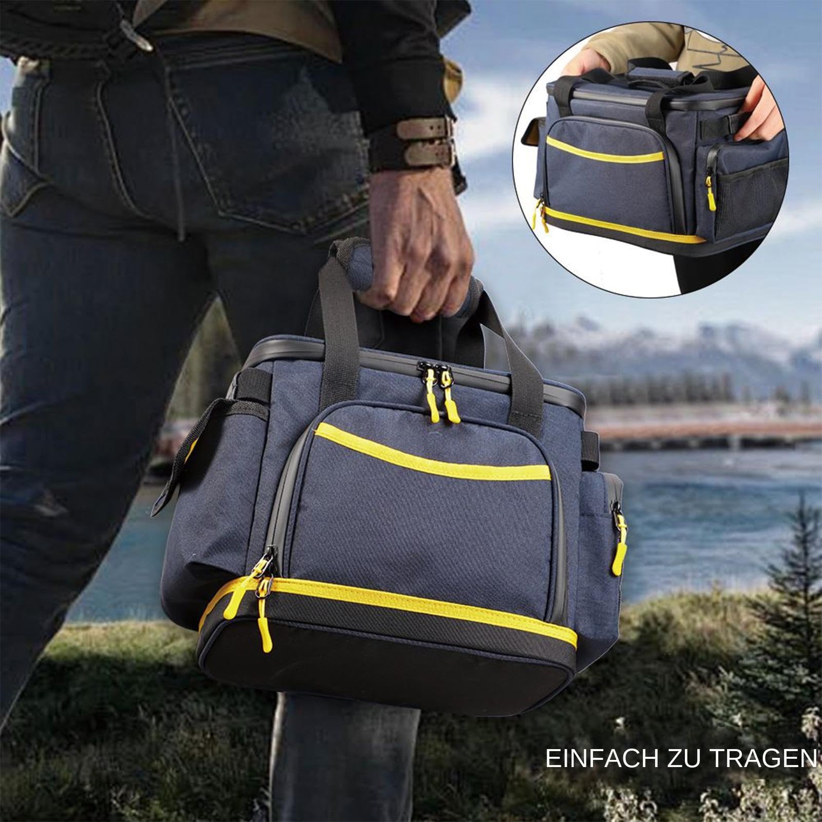 Borsa Porta Cavi Di Ricarica Organizer Antiurto e Antistatico | Custodia per Power Station Organizer Portatile Porta In Tessuto Oxford Per Cavi Elettronici Da Viaggio