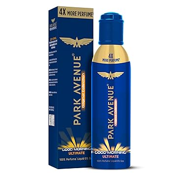 Park Avenue Good Morning Ultimate NO GAS Premium Perfume for Men Fresh Long Lasting Fragrance, 130 ml