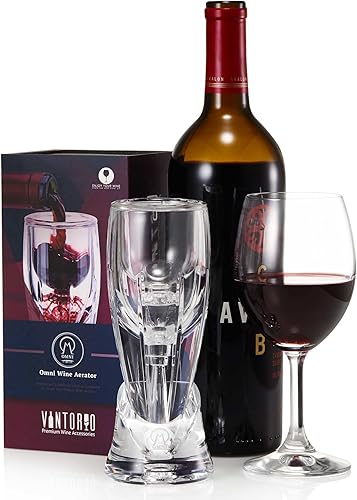 Miniatura 5 de Vintorio, aireador de vino Omni, decantador de primer nivel, el mejor regalo para los amantes del vino