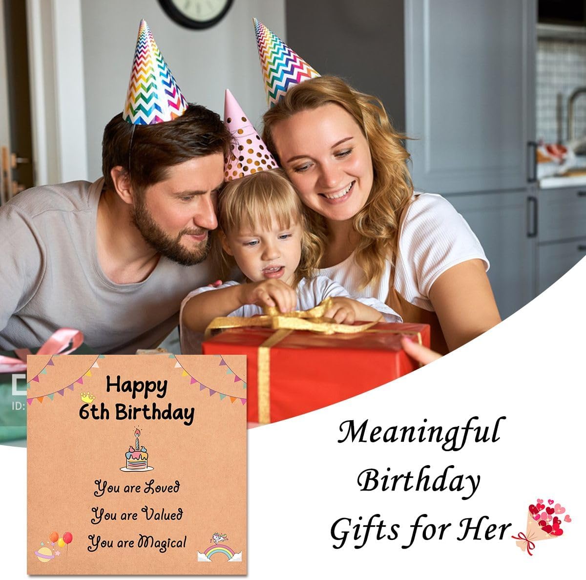 Leyung Birthday Gifts for Girls, Beaded Bracelet Birthday Decorations Gifts for 3 4 5 6 7 Year Old Girls Daughter Granddaughter Niece Sister - Image 6