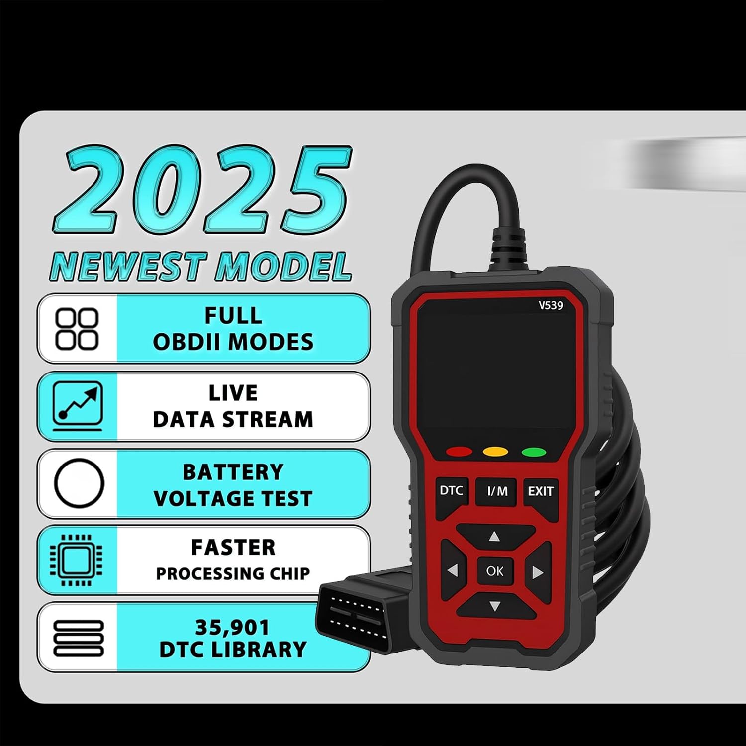 Car Scanner Displays Component Readings Checks Output Condition Works on Most Automobiles Car Trouble Code Scanner