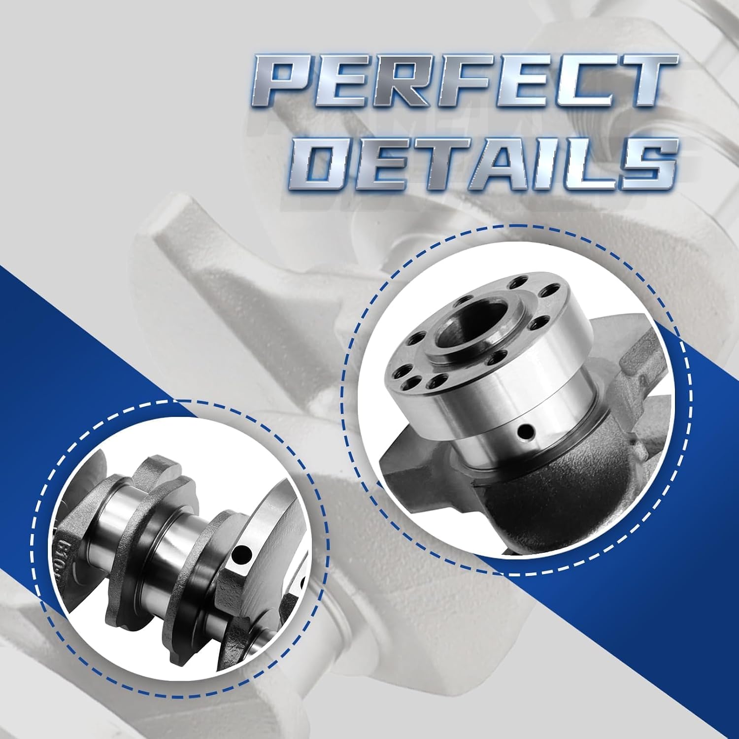 Engine Crankshaft Compatible with 3.3L Santa Fe XL 2010-2018 Azera 2013-2017 Veracruz 2011-2012 Cadenza 2014-2019 23110-3CFA0 23110-3L100 623R63CA00 623R63CA0A