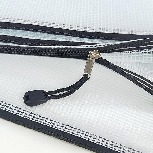 Miniatura 4 de AUSTARK 20 bolsas con cremallera, bolsa de malla de plástico, bolsa de almacenamiento para juegos de mesa, bolsas impermeables para la oficina y la